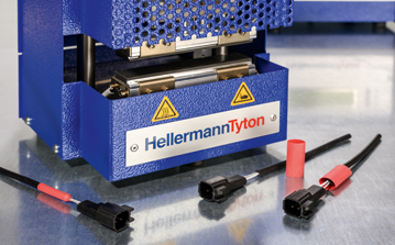 Processing tool for heat shrinkable products