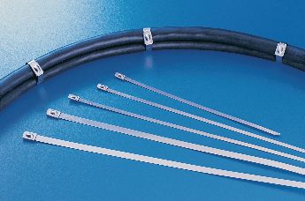 Stainless steel zip ties of the MBT-series guarantee additional safety, high tensile strength and fire resistance.