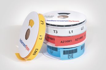 TCGT: coloured heat shrink wire labels for excellent print performance.