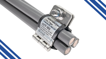 Trefoil cable cleats