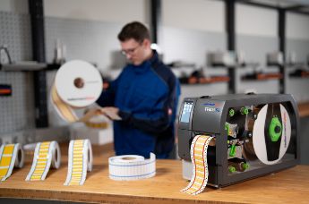 Heat shrink label printer