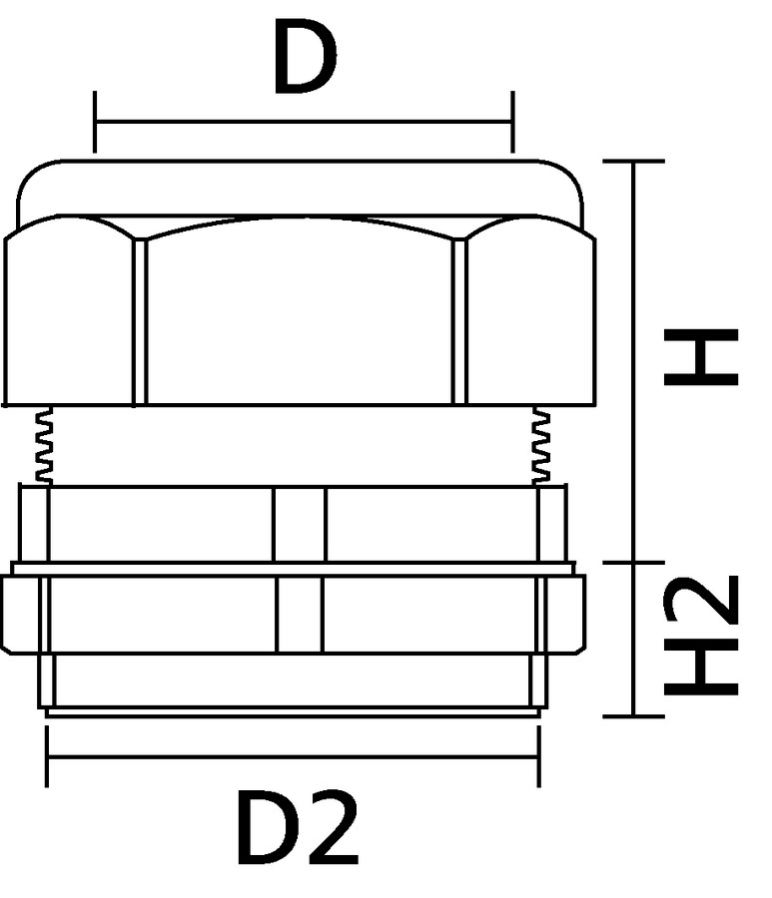 Plastic and nylon cable glands