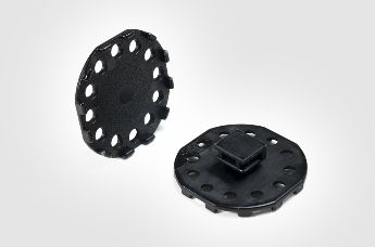 Adhesive cable tie mounts for uneven surfaces