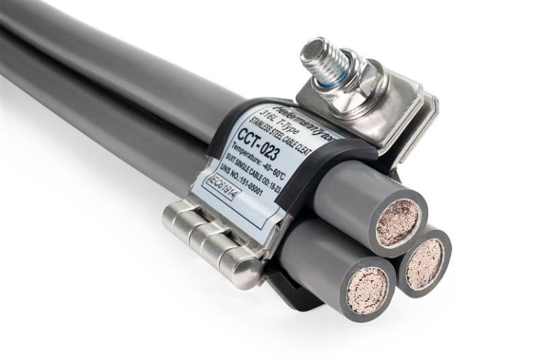 Cable cleats for trefoil formation