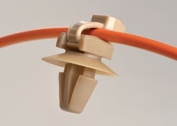 2-Pieces Cable Ties with fixing elements with Arrowhead, with Disc