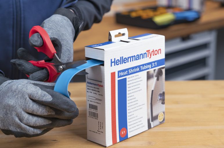 Heat shrink tubing dispenser boxes