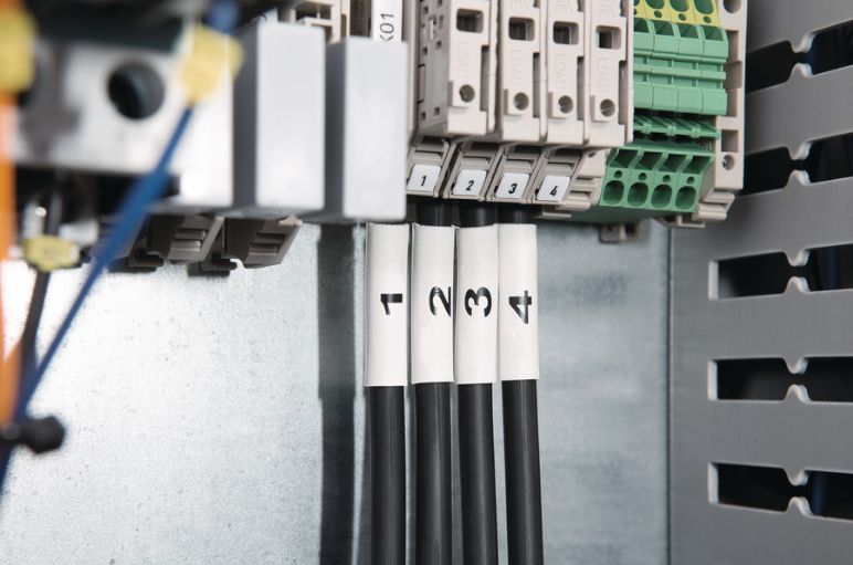 Heat shrinkable labels for military and electronic applications