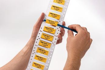 Industrial identification with shrinkable wire markers ShrinkTrak