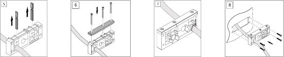 How to install cable entry system VarioPlate steps 5 to 8