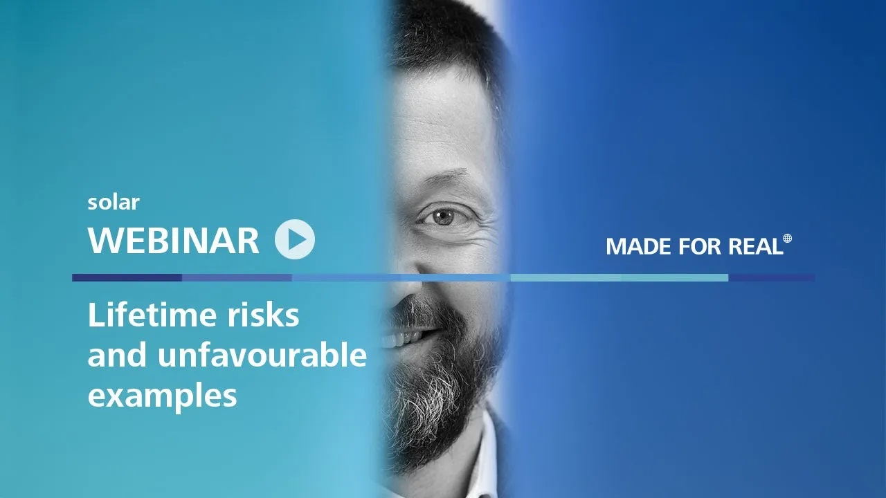 Webinar Lifetime risks & unfavourable examples