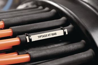 Halogen free, limited fire hazard cable marker